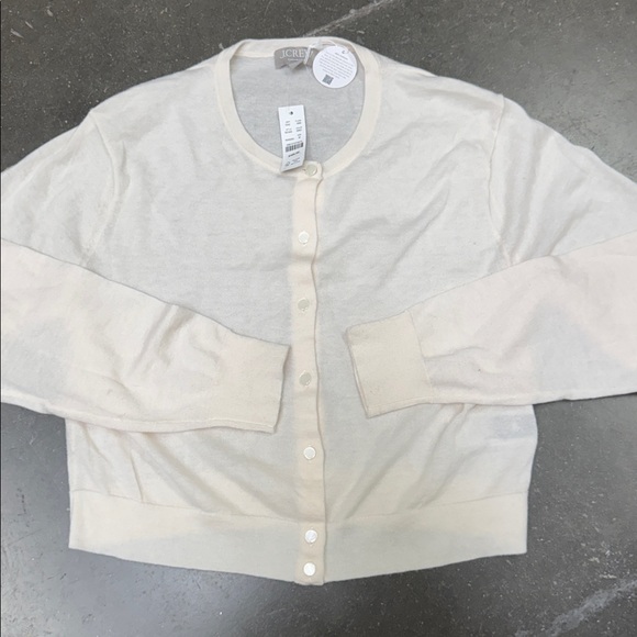 NWT J.crew Featherweight cashmere shrunken cardigan sweater - Picture 6 of 9